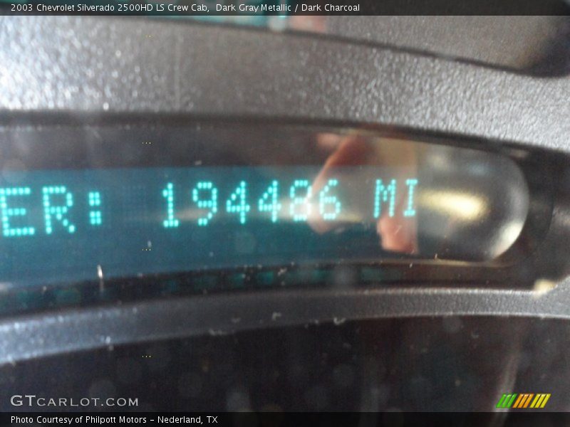 Dark Gray Metallic / Dark Charcoal 2003 Chevrolet Silverado 2500HD LS Crew Cab