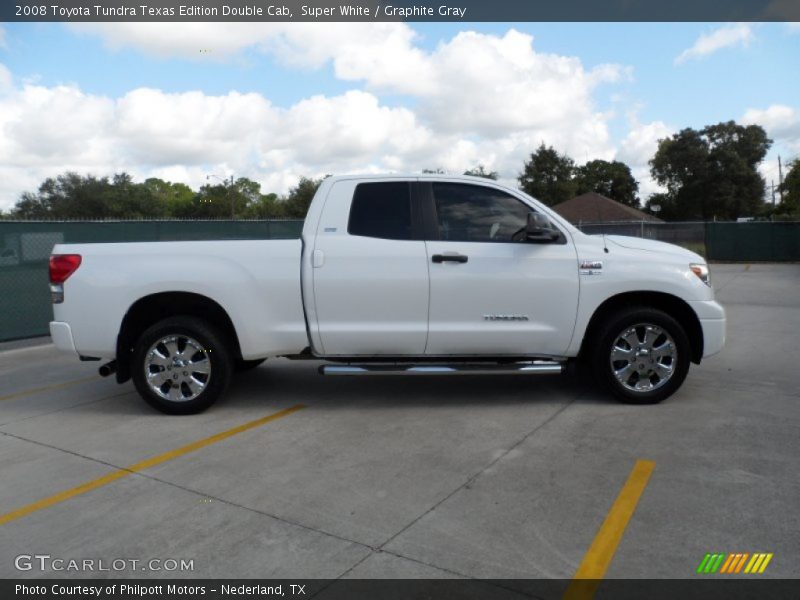 Super White / Graphite Gray 2008 Toyota Tundra Texas Edition Double Cab