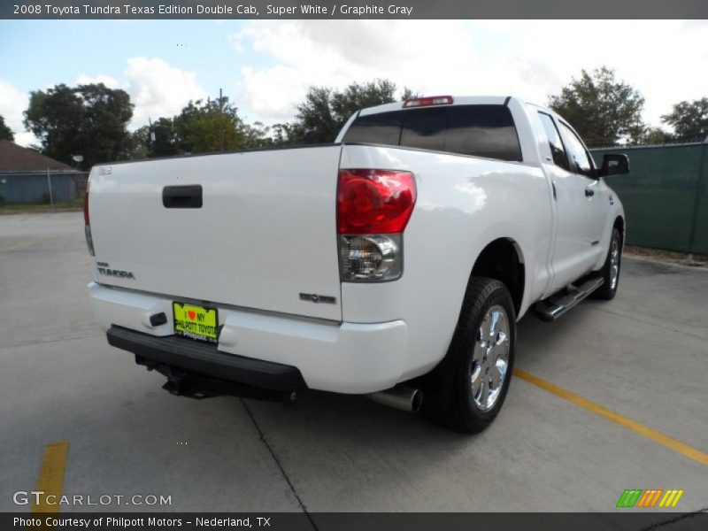 Super White / Graphite Gray 2008 Toyota Tundra Texas Edition Double Cab