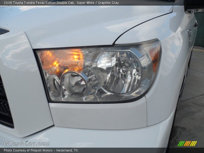 Super White / Graphite Gray 2008 Toyota Tundra Texas Edition Double Cab