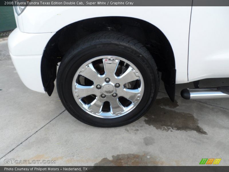Super White / Graphite Gray 2008 Toyota Tundra Texas Edition Double Cab