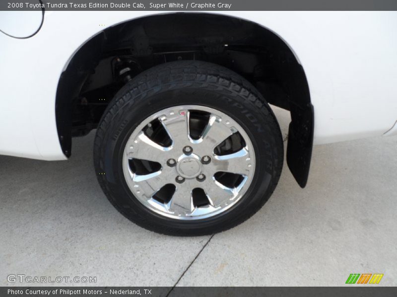 Super White / Graphite Gray 2008 Toyota Tundra Texas Edition Double Cab