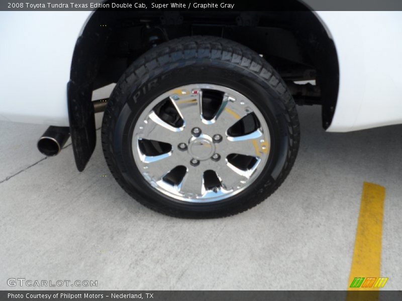 Super White / Graphite Gray 2008 Toyota Tundra Texas Edition Double Cab