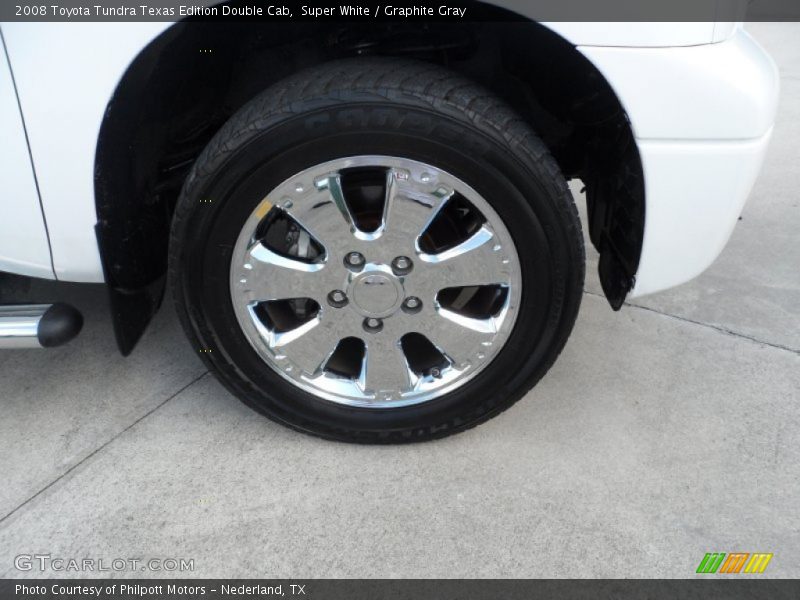Super White / Graphite Gray 2008 Toyota Tundra Texas Edition Double Cab