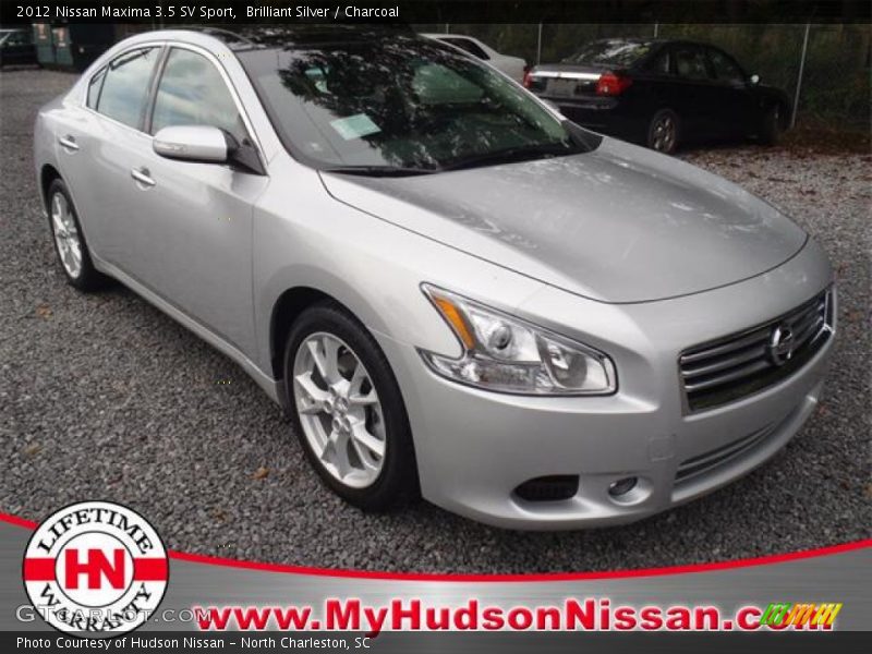Brilliant Silver / Charcoal 2012 Nissan Maxima 3.5 SV Sport
