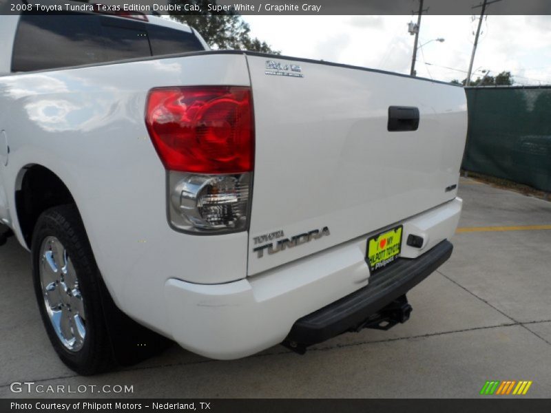 Super White / Graphite Gray 2008 Toyota Tundra Texas Edition Double Cab