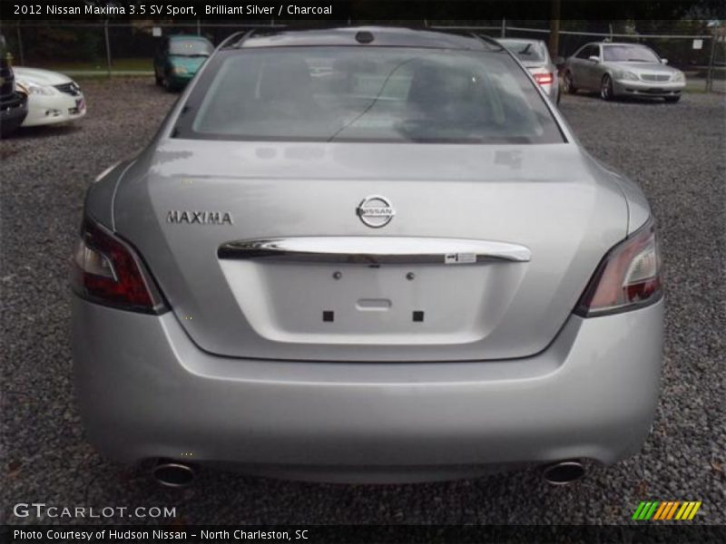 Brilliant Silver / Charcoal 2012 Nissan Maxima 3.5 SV Sport