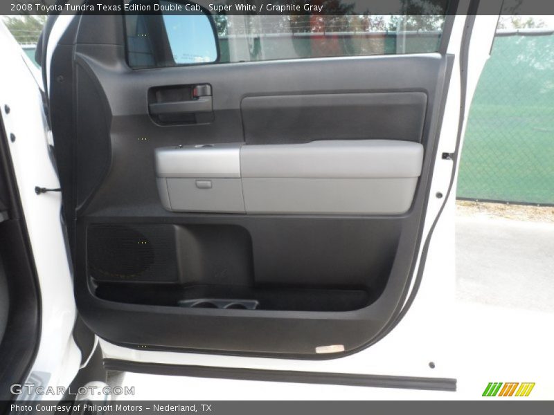 Super White / Graphite Gray 2008 Toyota Tundra Texas Edition Double Cab