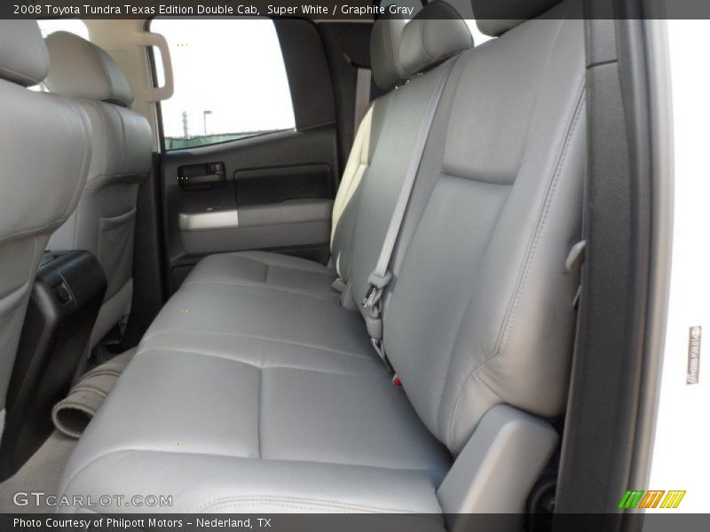 Super White / Graphite Gray 2008 Toyota Tundra Texas Edition Double Cab