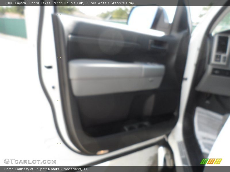 Super White / Graphite Gray 2008 Toyota Tundra Texas Edition Double Cab