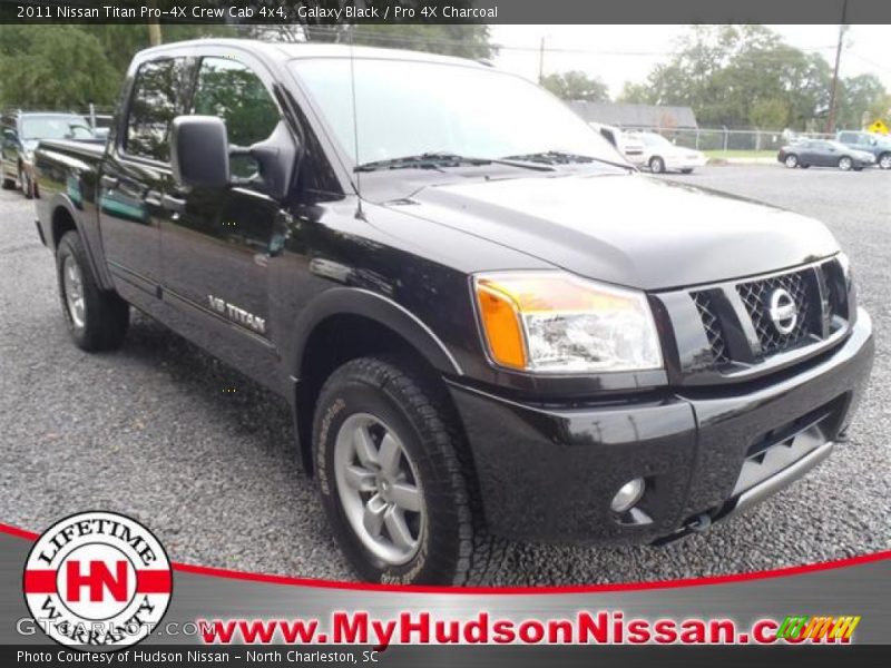Galaxy Black / Pro 4X Charcoal 2011 Nissan Titan Pro-4X Crew Cab 4x4