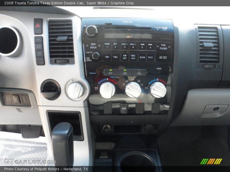 Super White / Graphite Gray 2008 Toyota Tundra Texas Edition Double Cab
