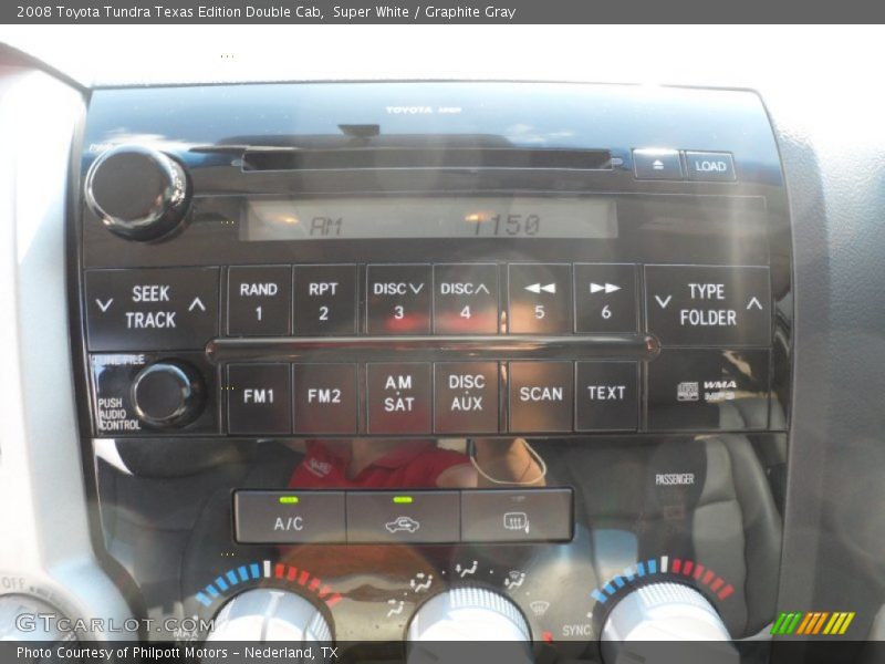 Super White / Graphite Gray 2008 Toyota Tundra Texas Edition Double Cab