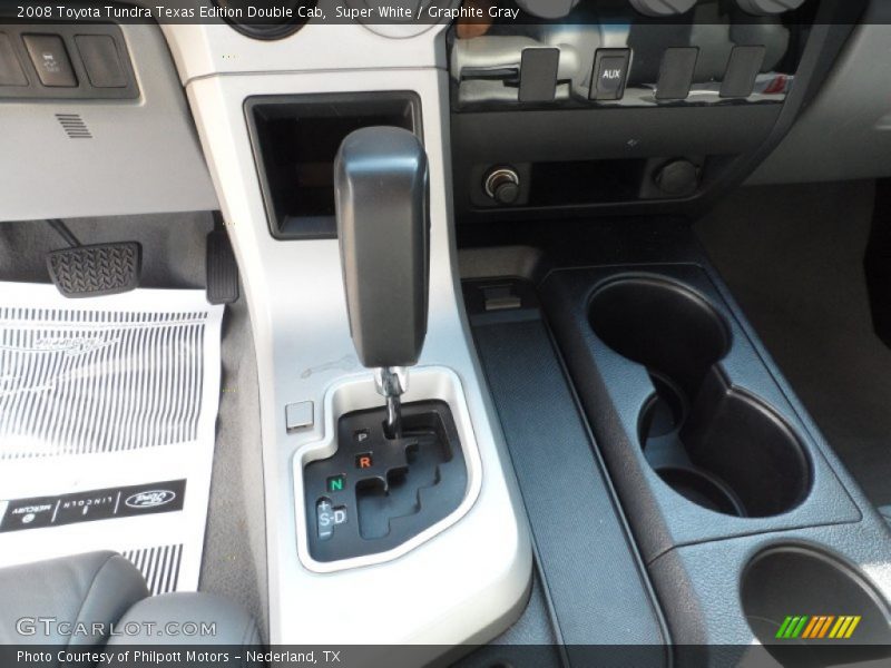 Super White / Graphite Gray 2008 Toyota Tundra Texas Edition Double Cab