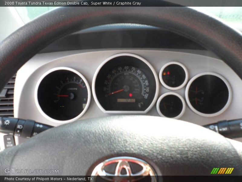 Super White / Graphite Gray 2008 Toyota Tundra Texas Edition Double Cab