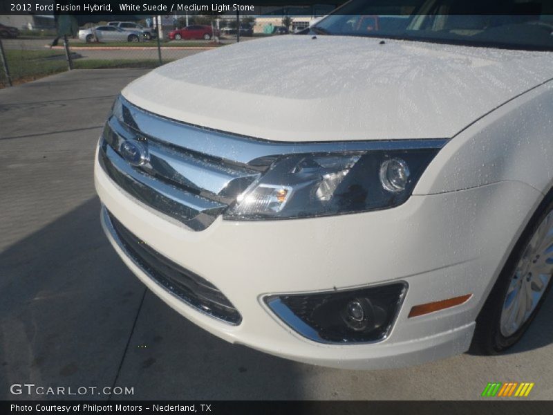 White Suede / Medium Light Stone 2012 Ford Fusion Hybrid