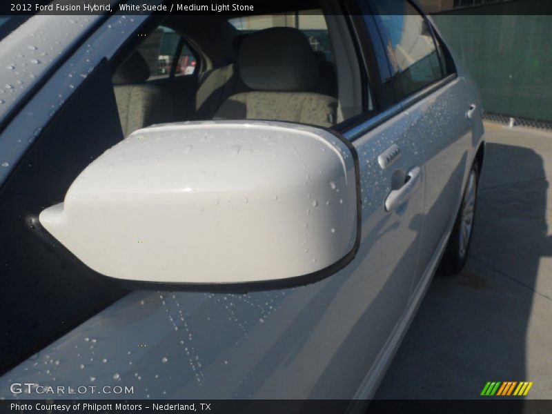 White Suede / Medium Light Stone 2012 Ford Fusion Hybrid