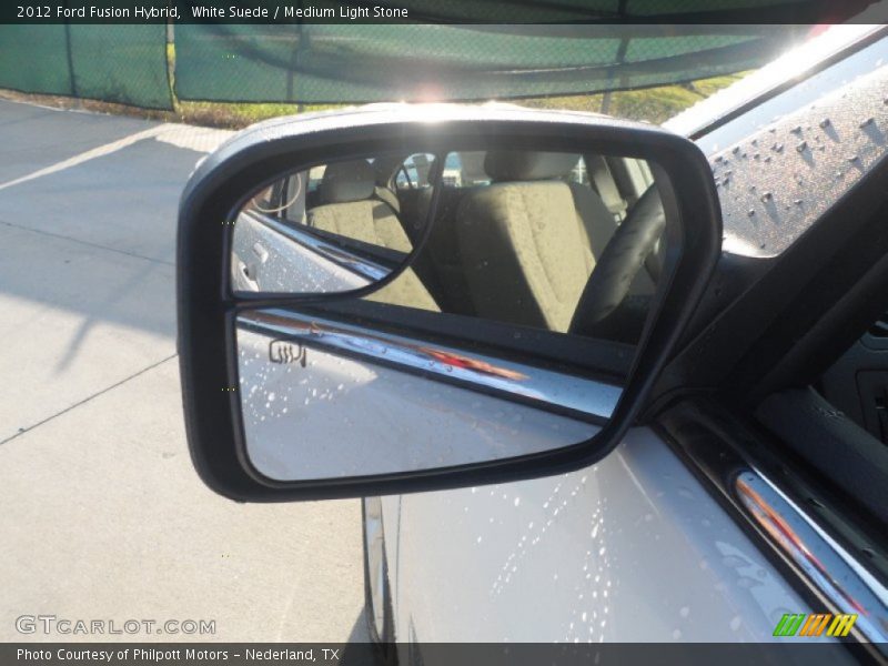 White Suede / Medium Light Stone 2012 Ford Fusion Hybrid