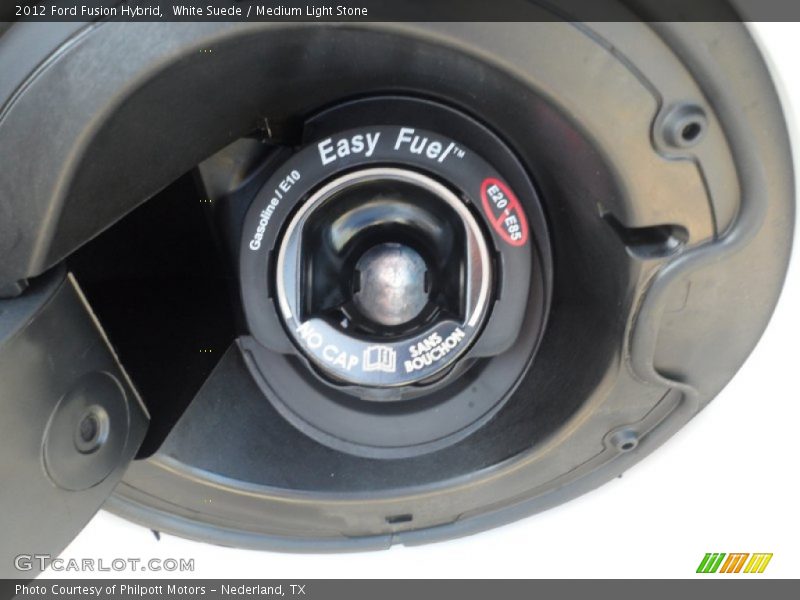 White Suede / Medium Light Stone 2012 Ford Fusion Hybrid