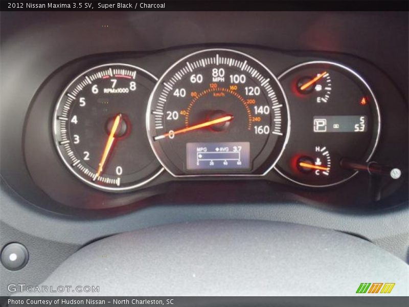 Super Black / Charcoal 2012 Nissan Maxima 3.5 SV
