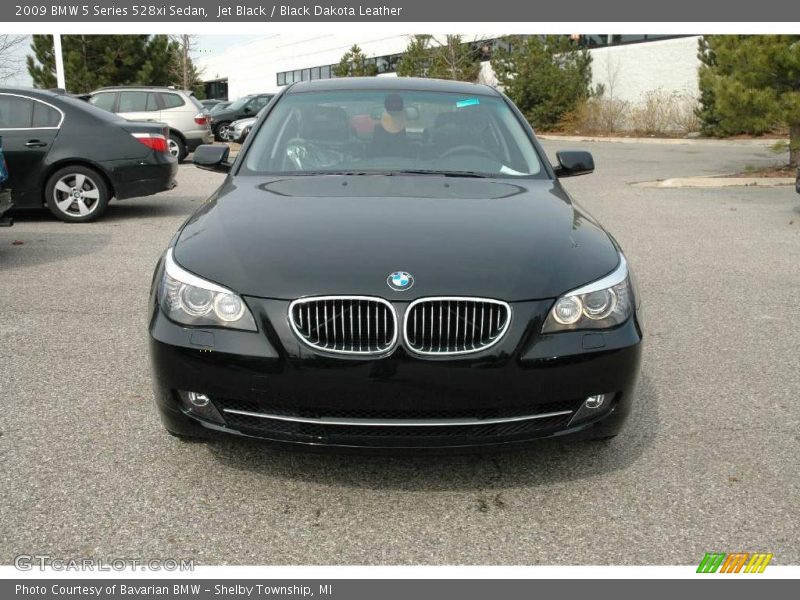 Jet Black / Black Dakota Leather 2009 BMW 5 Series 528xi Sedan