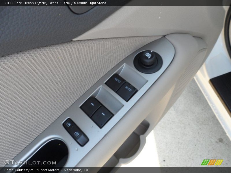 White Suede / Medium Light Stone 2012 Ford Fusion Hybrid