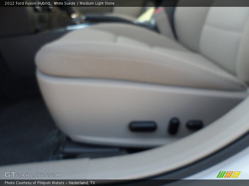 White Suede / Medium Light Stone 2012 Ford Fusion Hybrid
