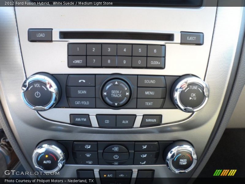 Controls of 2012 Fusion Hybrid