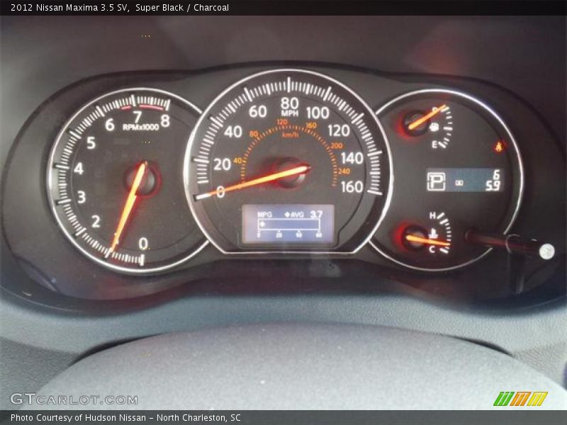 Super Black / Charcoal 2012 Nissan Maxima 3.5 SV