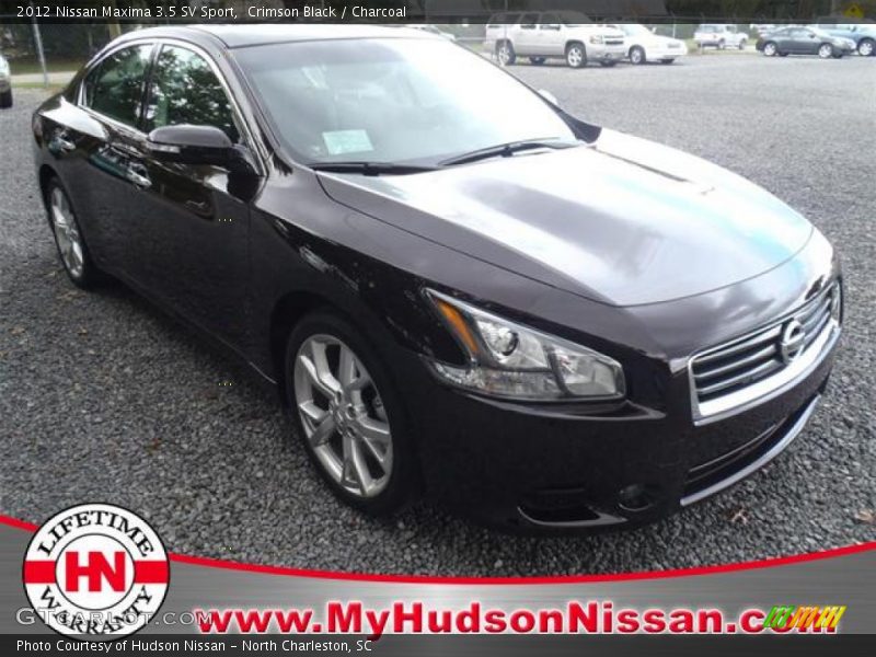 Crimson Black / Charcoal 2012 Nissan Maxima 3.5 SV Sport