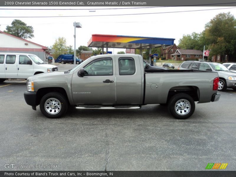 Graystone Metallic / Dark Titanium 2009 Chevrolet Silverado 1500 Extended Cab