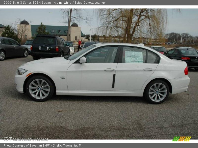 Alpine White / Beige Dakota Leather 2009 BMW 3 Series 328xi Sedan