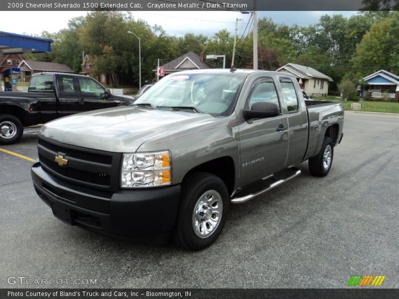 Graystone Metallic / Dark Titanium 2009 Chevrolet Silverado 1500 Extended Cab