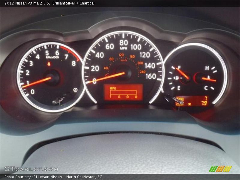 Brilliant Silver / Charcoal 2012 Nissan Altima 2.5 S