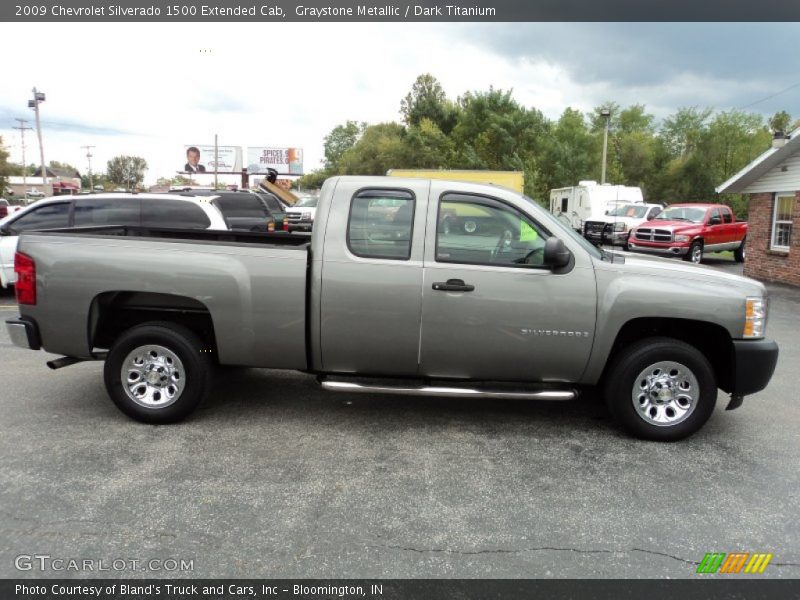 Graystone Metallic / Dark Titanium 2009 Chevrolet Silverado 1500 Extended Cab