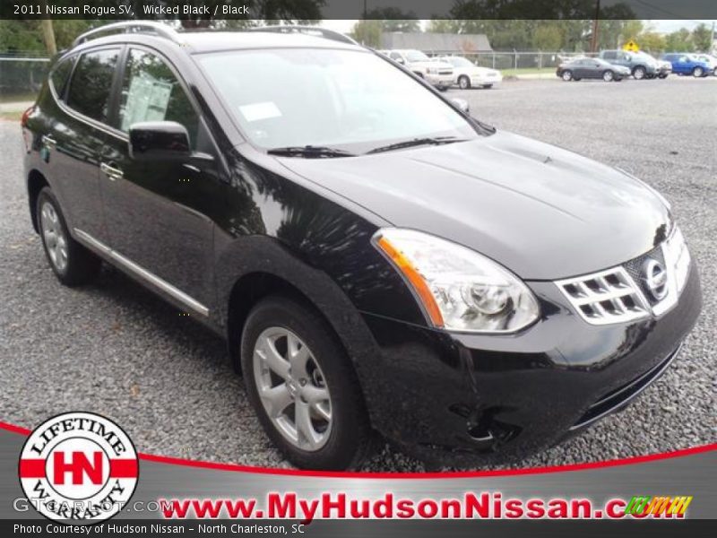 Wicked Black / Black 2011 Nissan Rogue SV