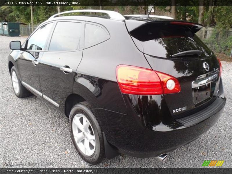 Wicked Black / Black 2011 Nissan Rogue SV