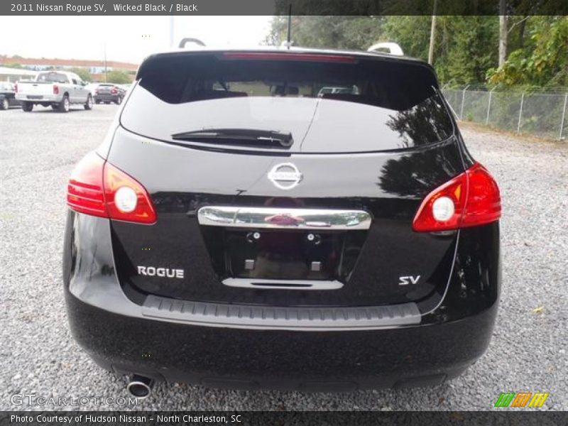 Wicked Black / Black 2011 Nissan Rogue SV