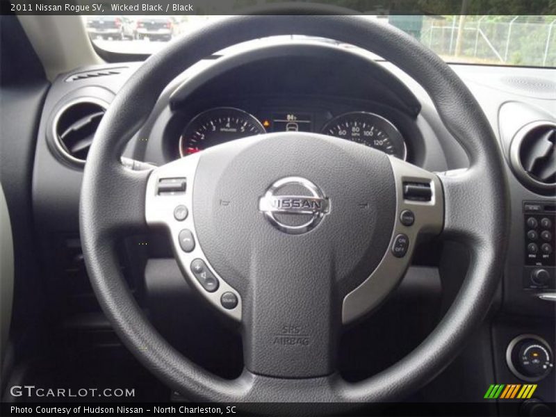 Wicked Black / Black 2011 Nissan Rogue SV