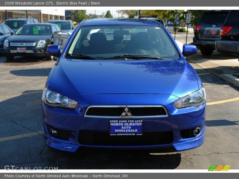 Electric Blue Pearl / Black 2008 Mitsubishi Lancer GTS