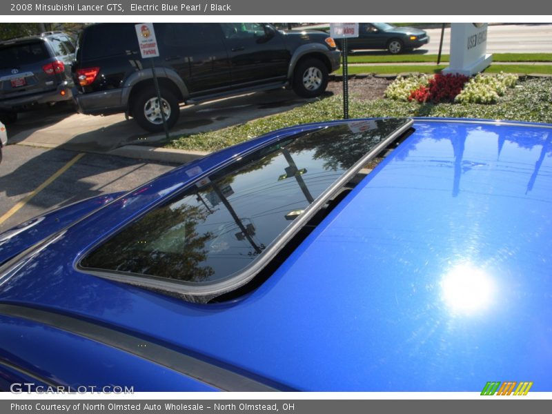 Electric Blue Pearl / Black 2008 Mitsubishi Lancer GTS