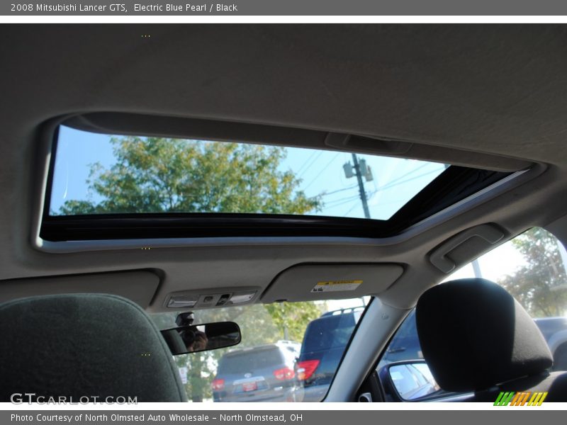 Electric Blue Pearl / Black 2008 Mitsubishi Lancer GTS