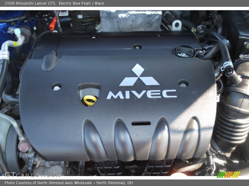 Electric Blue Pearl / Black 2008 Mitsubishi Lancer GTS
