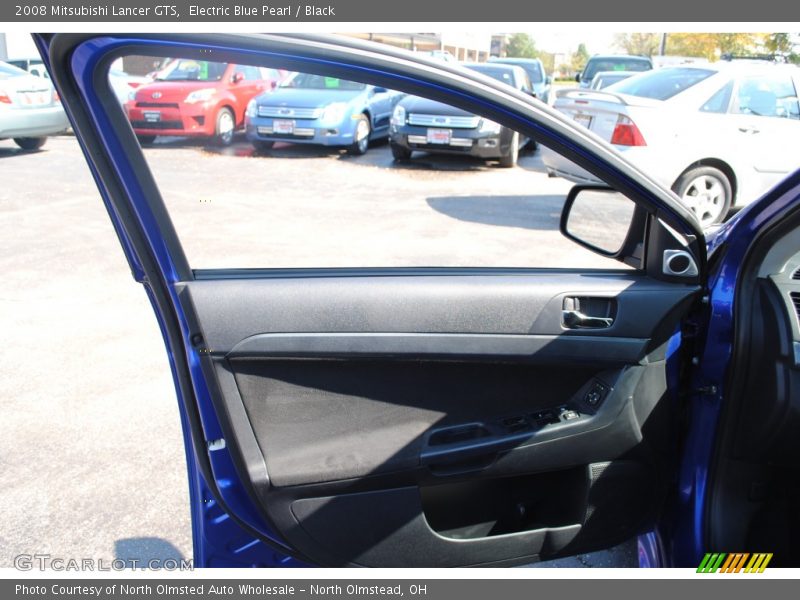 Electric Blue Pearl / Black 2008 Mitsubishi Lancer GTS