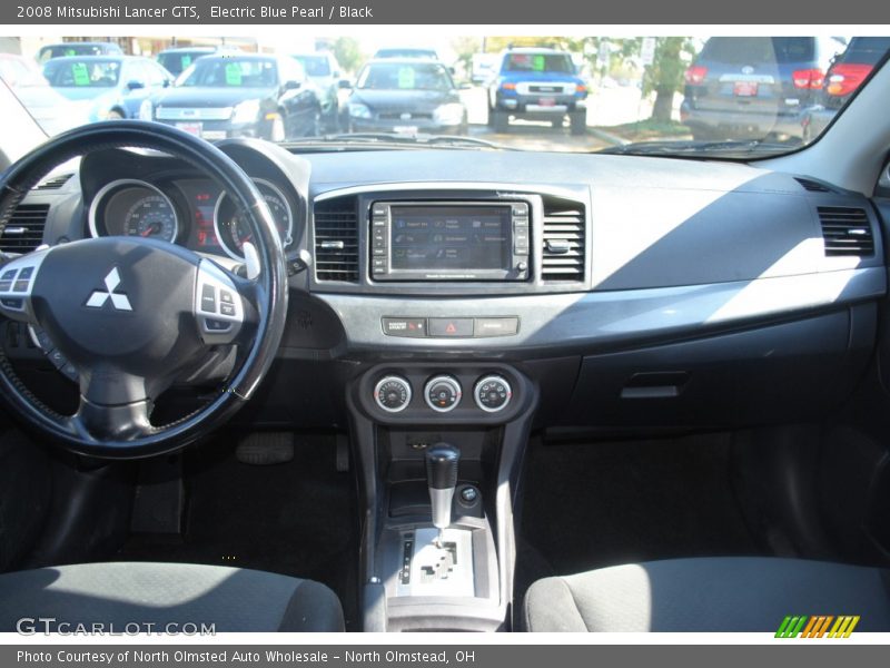 Electric Blue Pearl / Black 2008 Mitsubishi Lancer GTS