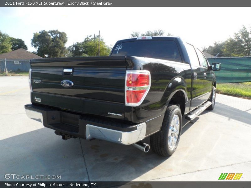 Ebony Black / Steel Gray 2011 Ford F150 XLT SuperCrew