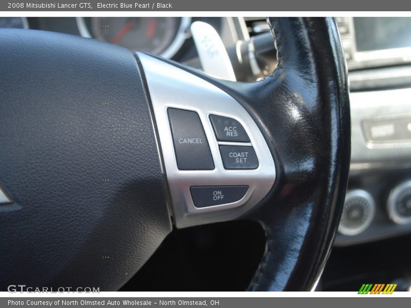 Electric Blue Pearl / Black 2008 Mitsubishi Lancer GTS