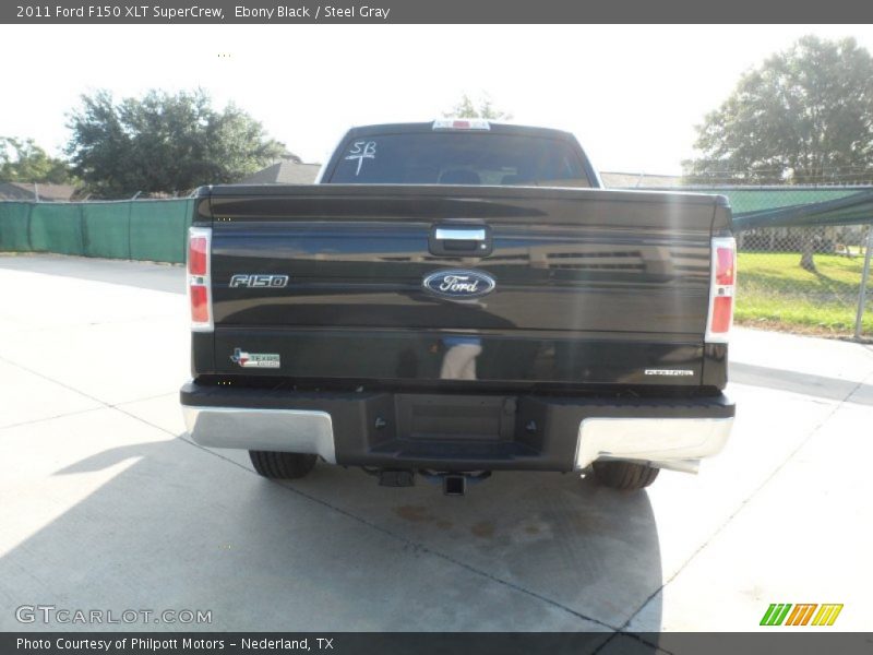 Ebony Black / Steel Gray 2011 Ford F150 XLT SuperCrew