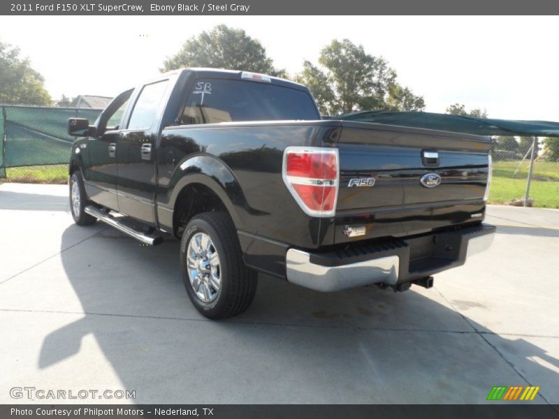 Ebony Black / Steel Gray 2011 Ford F150 XLT SuperCrew