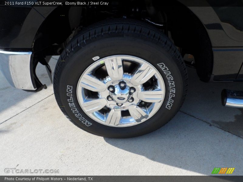 Ebony Black / Steel Gray 2011 Ford F150 XLT SuperCrew
